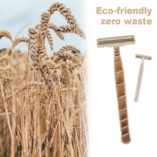 Eco-friendly disposable straw razors