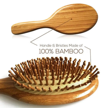 Natural Bamboo Hair Brush with Cushion