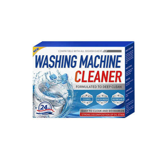 Washing Machine Cleaning Tablets – Deep Clean and Odor Removal (12/24 pcs)