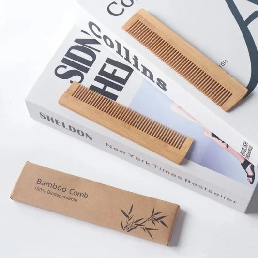 Bamboo comb for scalp massage