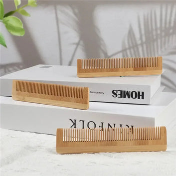 Bamboo comb for scalp massage