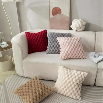 Soft decorative pillow in 3D pattern