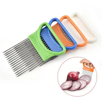Stainless Onion Cutter and Vegetable Holder