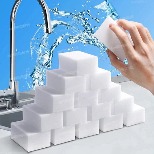 Magic Melamine Sponges – Effective Stain Removers for Kitchen and Bathroom (10/20/50/100 pcs)