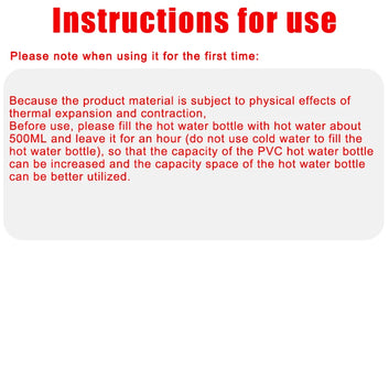 Hot water bottle 1000/2000 ml for heating needs