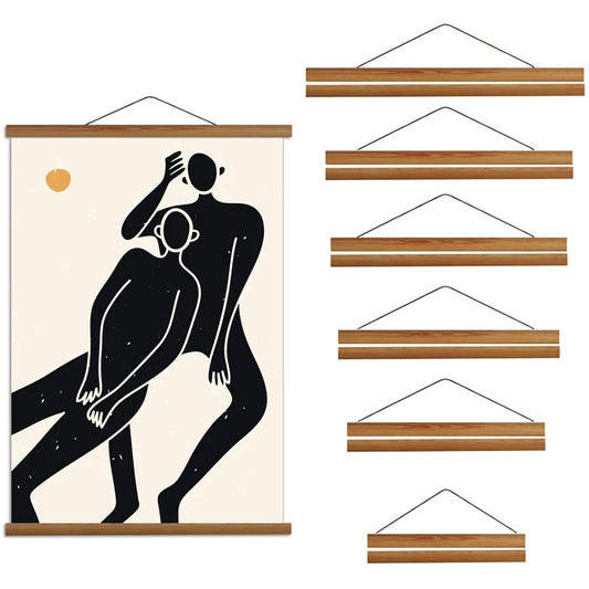 Magnetic Frame in Teak and Pine