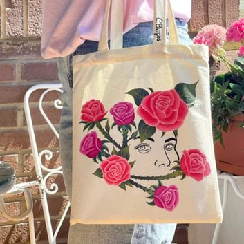 Large cotton shopping bag – for reuse and DIY