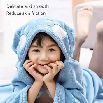Soft Baby Towel with Animal Motif – Quick-Drying and Lint-Free