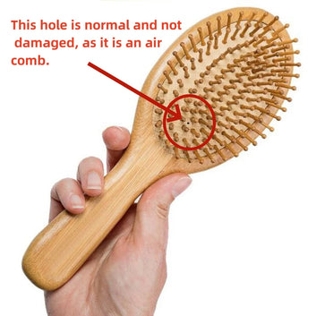 Natural Bamboo Hair Brush with Cushion