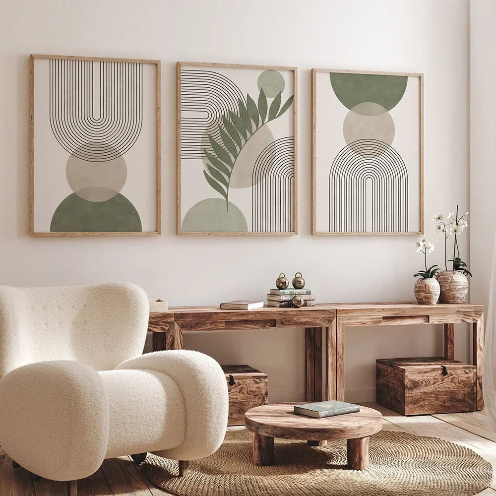 Abstract Botanical Wall Art Canvas