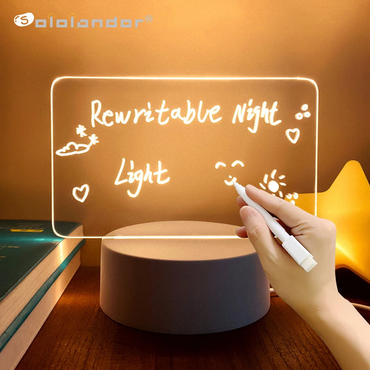 Creative LED Light with USB and Whiteboard Function