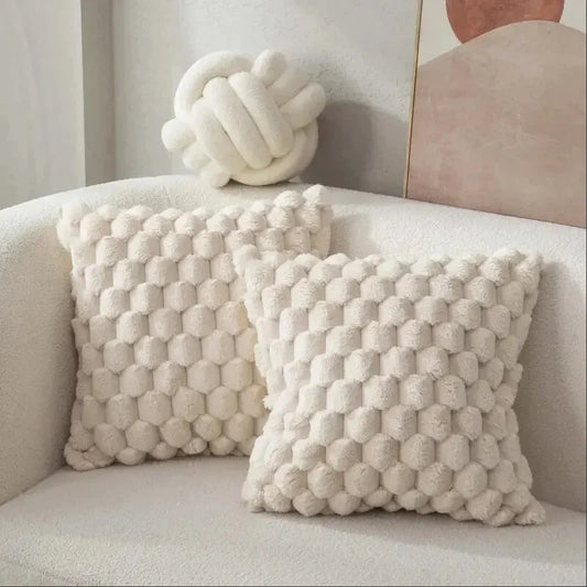 Soft decorative pillow in 3D pattern