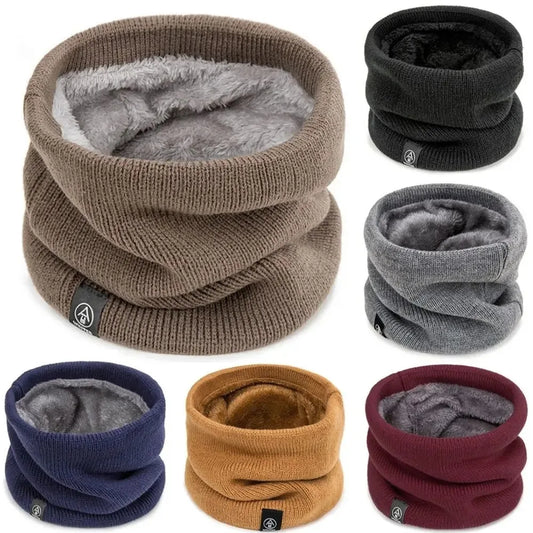 Unisex warm ring-shaped scarf for winter use
