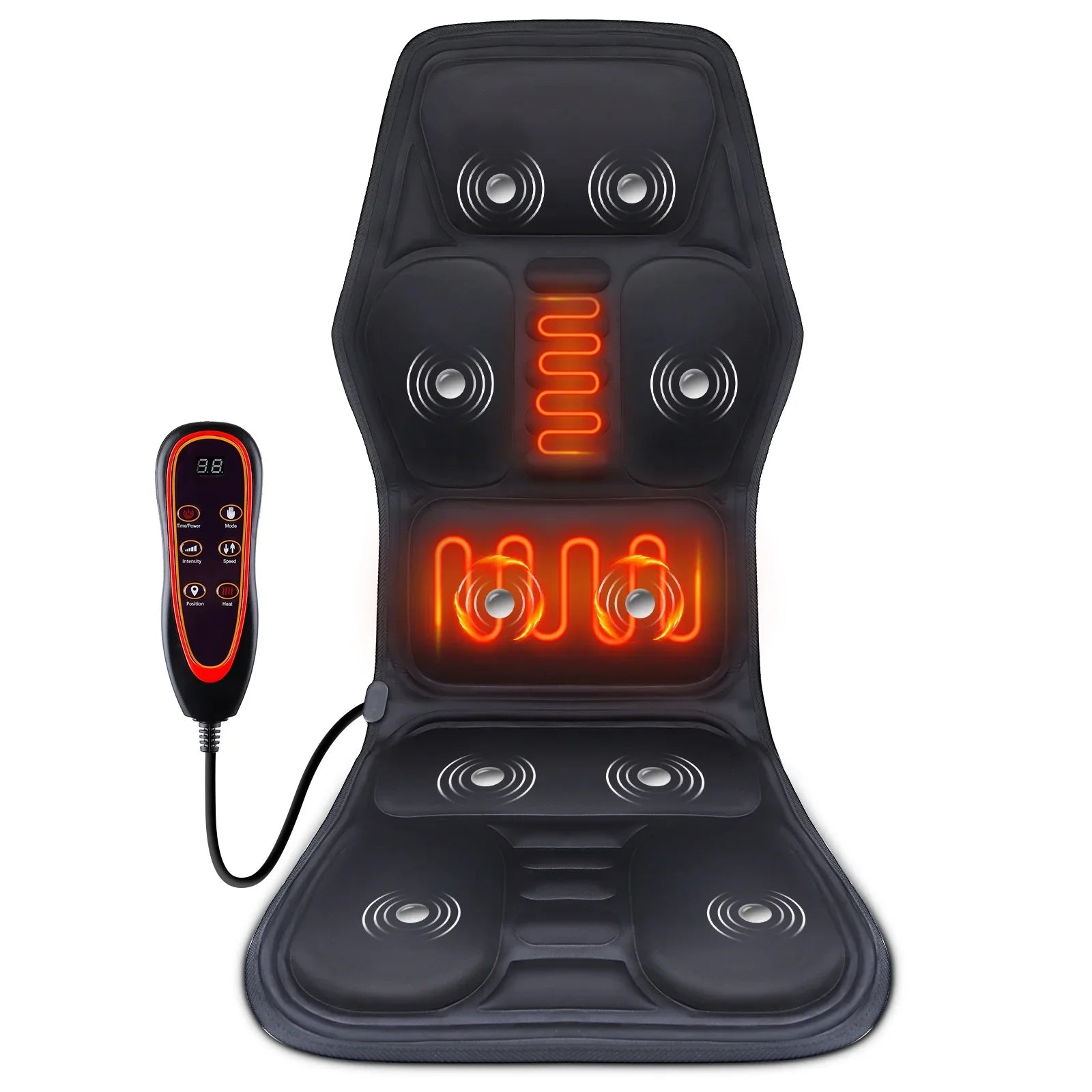 Electric massage mat for back and body