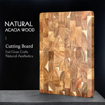Acacia wood cutting board – double-sided and moisture-repellent