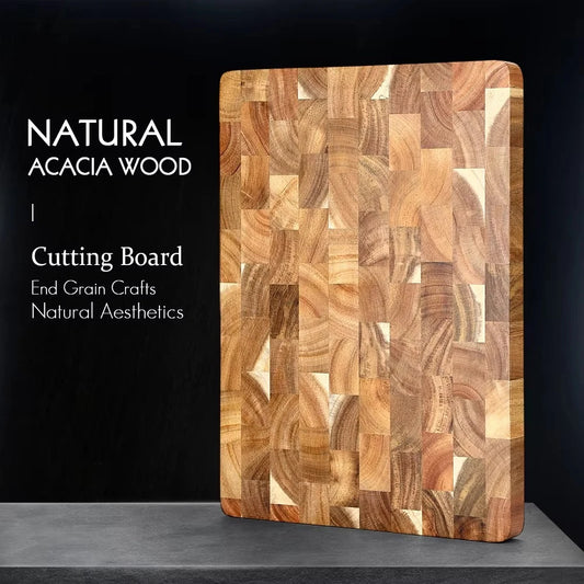 Acacia wood cutting board – double-sided and moisture-repellent