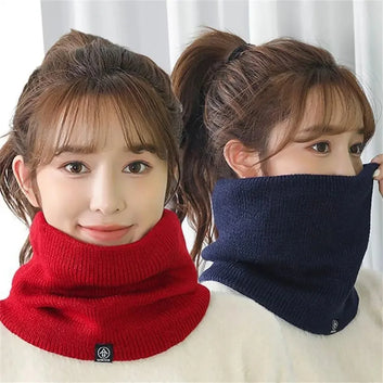 Unisex warm ring-shaped scarf for winter use