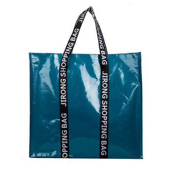 Foldable shopping bag in non-woven fabric